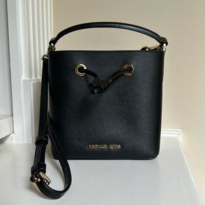 Michael Kors Small Black Bucket Bag